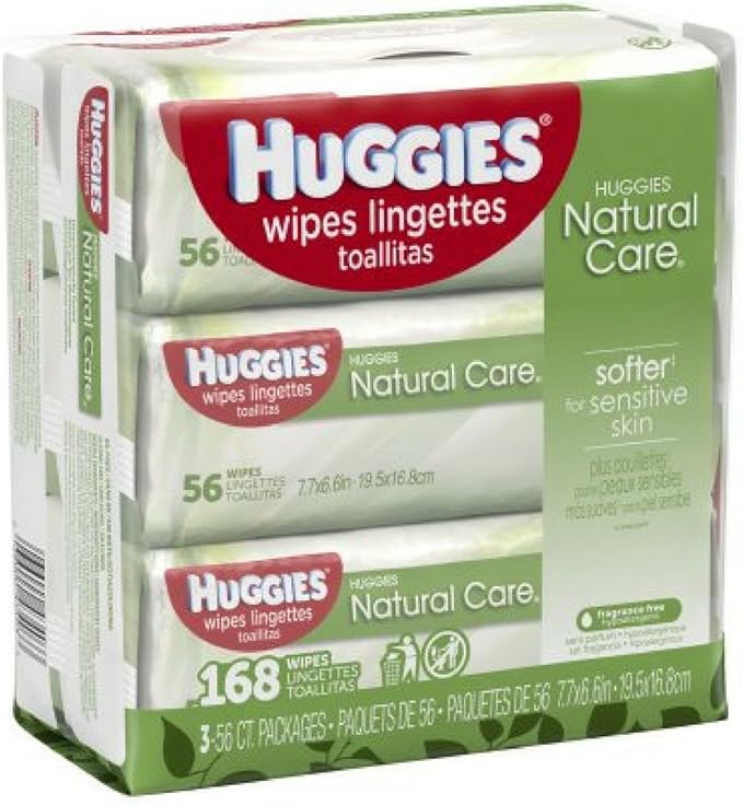 huggies natural care wipes 56 ct