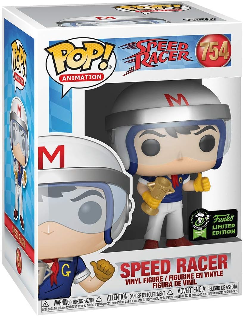 Funko , Multicolor,45924 POP Animation: Speed Racer - Speed w/Trophy - Image 4