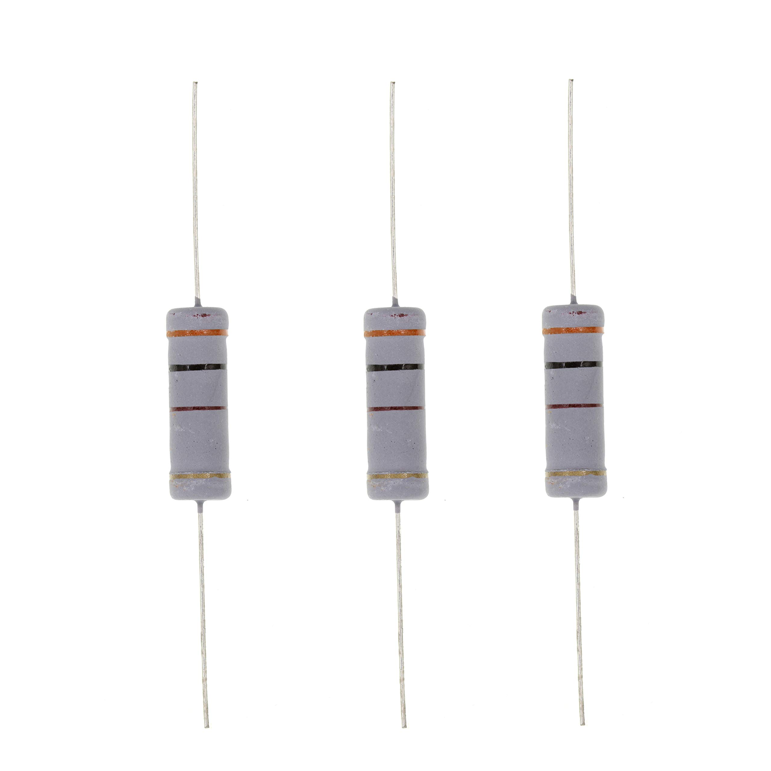 HUABAN 10PCS 5W 5 Watts 300R 300 Ohm 5% Metal Oxide Film Resistor