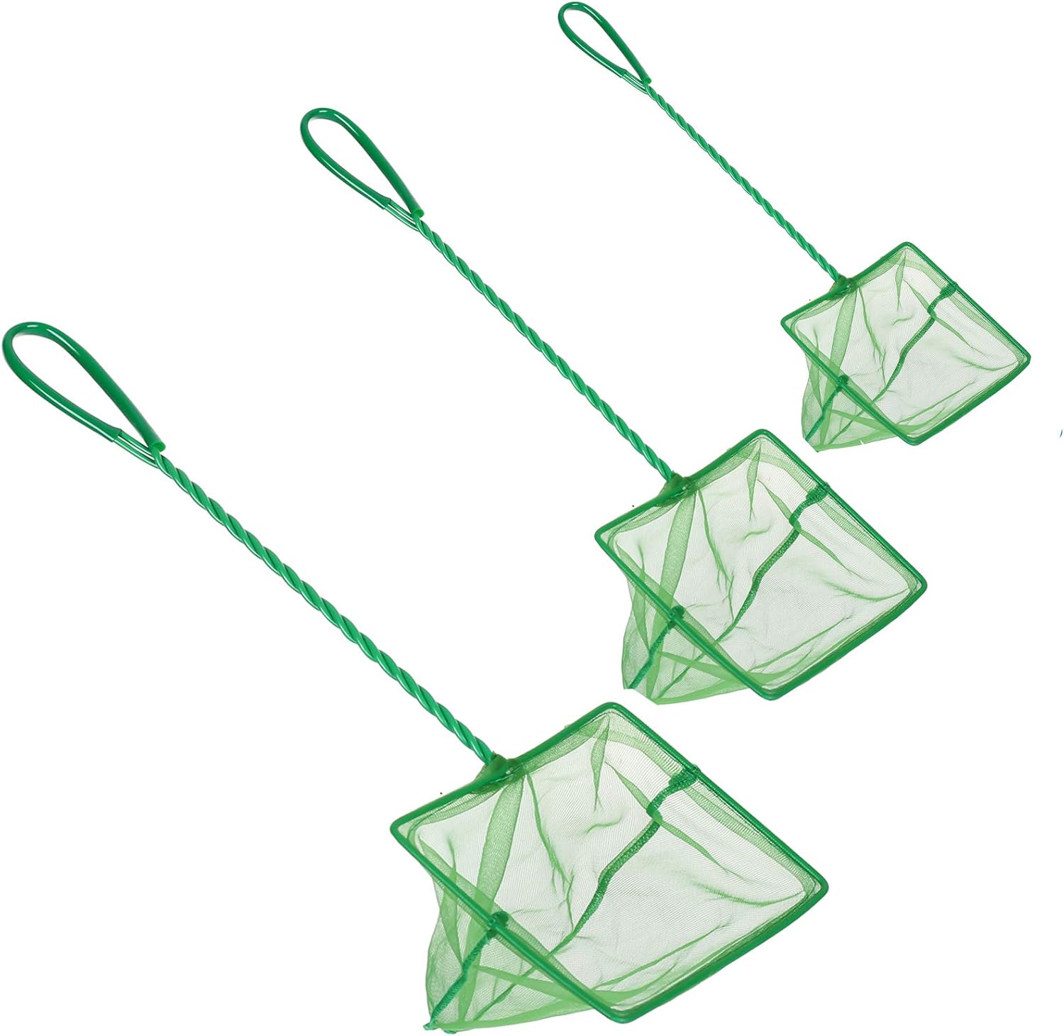 DAGUANZHI 3 PCS Aquarium Fish Mesh Net Fine Quick Catch Mesh Nylon Fishing Catch