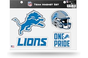 Rico Industries NFL Football Detroit Lions Alternate Team Magnet Set 8.5" x 11" - Home Décor - Regrigerator, Office, Kitchen