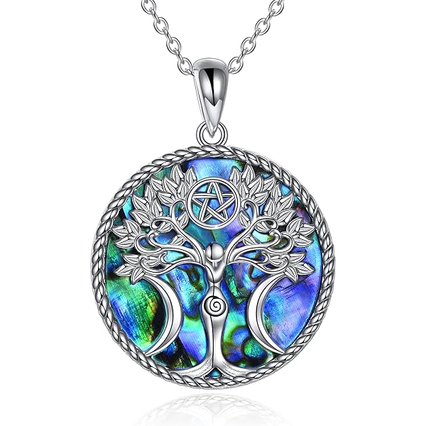 Pendentif Argent 925 Arbre De Vie Avec Soleil Et Lune - Créatif Symbolique - Neuf Avec étiquettes