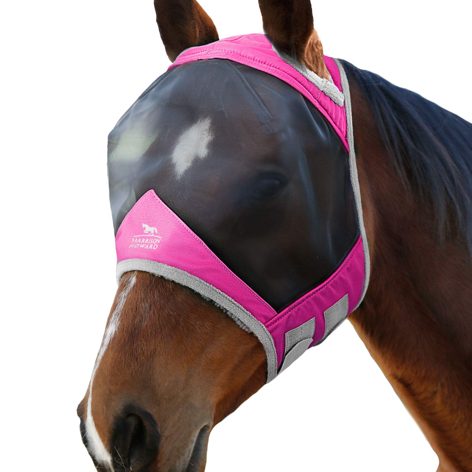Harrison Howard CareMaster Pro Luminous Fly Mask Standard Flamingo Full Size