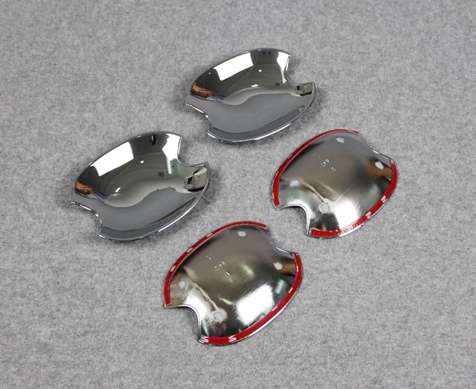 Amazon Ruiq ホンダ 新型 フリード 専用 外装 クロームメッキドアハンドル プロテクター カバー ドアノブの爪キズ防止に Honda New Freed Freed 専用設計 室外ドアハンドル 車 バイク