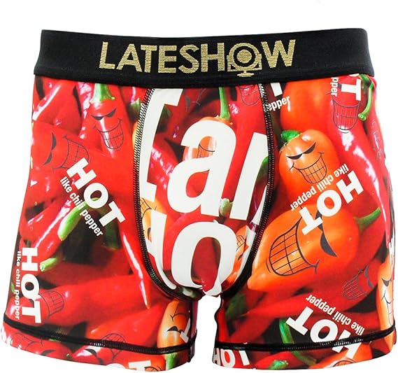 Amazon Lateshow レイトショー メンズ ローライズ ボクサーパンツ 吸水速乾 特許製法の消臭効果 パンツ ブリーフ ブランド 男性 下着 ボクサー I M Too Hot For You Mサイズ ボクサー 通販