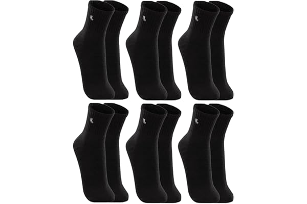 Kit 6 Pares Meias Lupo 3245 Cano Médio Algodão - Sortido