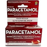 Belmora paracetamol Acetaminophen 325mg 20 ct Softgels-(Pack of 1) | Fast-acting Acetaminophen