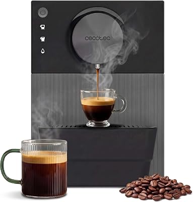 Macchina da Caffè Superautomatica Compatta Cremmaet Cube. 1350W, Sistema Pressatura 10g, Pre-Infusione, 19 Bar, Sistema Thermoblock, 5 Livelli Macinatura, Pannello Controllo Tattile