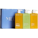 MEDIX Nourish & Glow 3PC Skin Care Set | Citrus Vitamin C Body Wash Cleanser + Brightening Vitamin C Cream + Coconut Body Lotion Moisturizer Gift Box | Anti Aging Skin Care Products | Gifts For Women