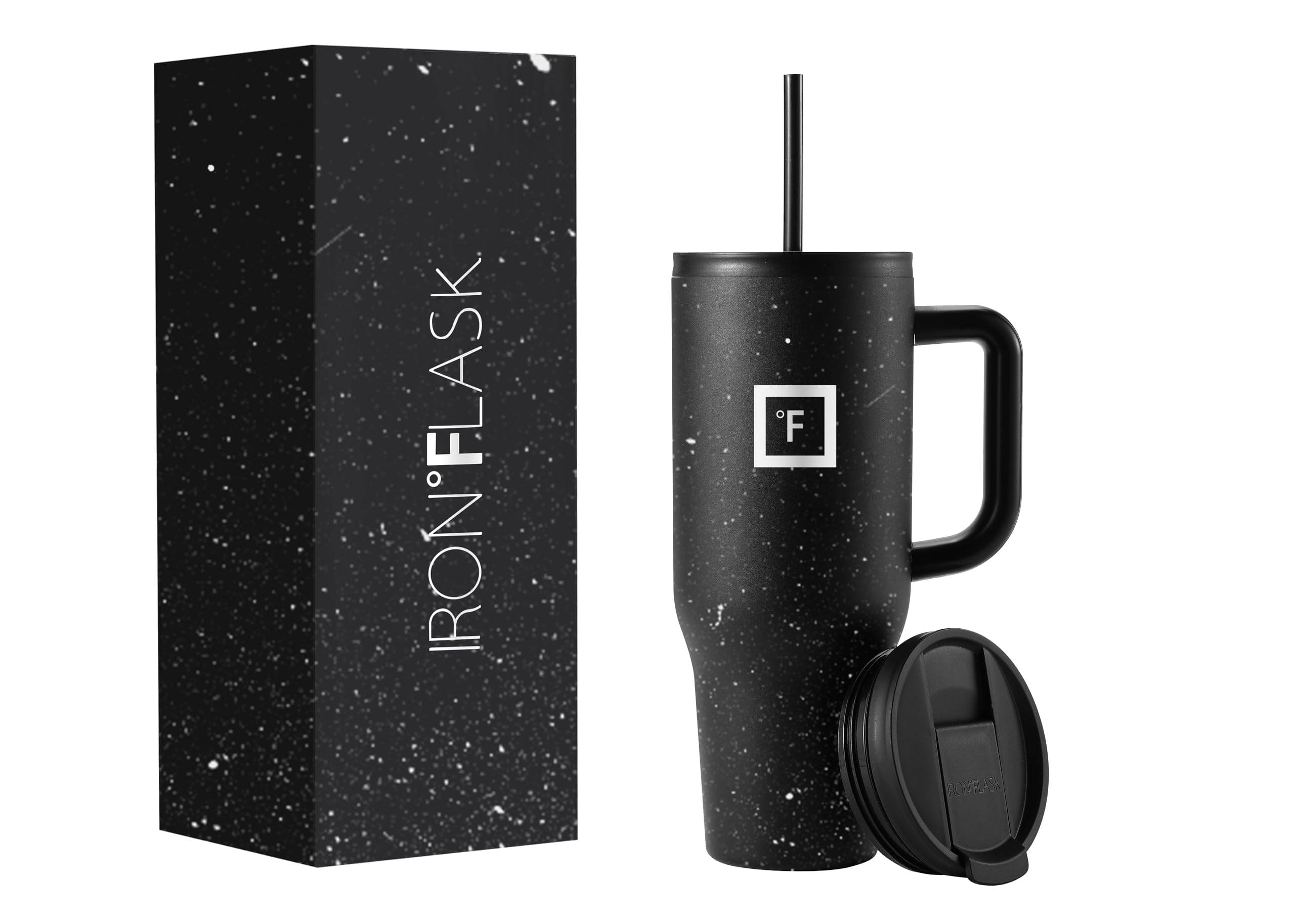 IRON °FLASK Co-Pilot Insulated Mug w/Straw & Flip