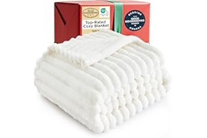 Bedsure Couverture en polaire douce, moelleuse et chaude pour salon, décoration d'intérieur, cadeau pour maman, femme, homme, canapé, lit, décoration de chambre, cadeau pour lui, elle, 127 x 152,4 cm