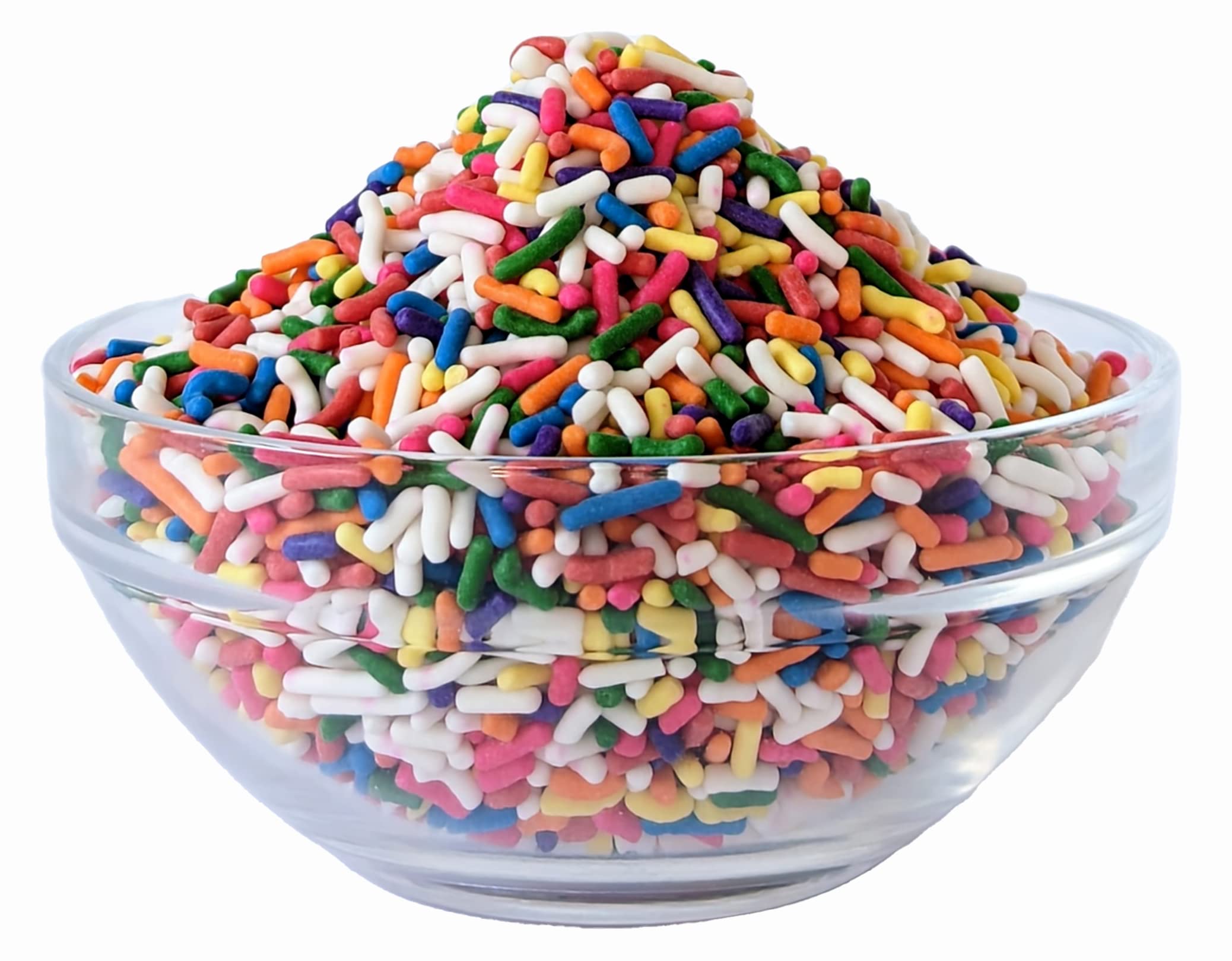 Rainbow sprinkles by Medley Hills farm in Reusable Container 2.2 Lbs. - Great bulk rainbow sprinkles for cake decorating,cookie decorating - brownies and ice cream toppings