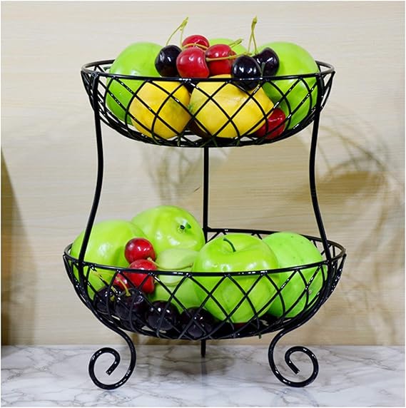 Fruit Baskets Fruit Bowl Stand Kitchen Produce Countertop Table Display