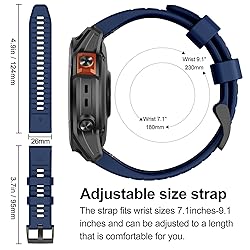 MYSNBKN Compatible with Fenix 7X Band,26mm Easy-fit