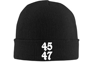 45 47 Trump 2024 Beanie Hat Gifts Men Winter Warm Hat Women Knit Stocking Hat Slouchy Skull Cap Knitted Hat Black