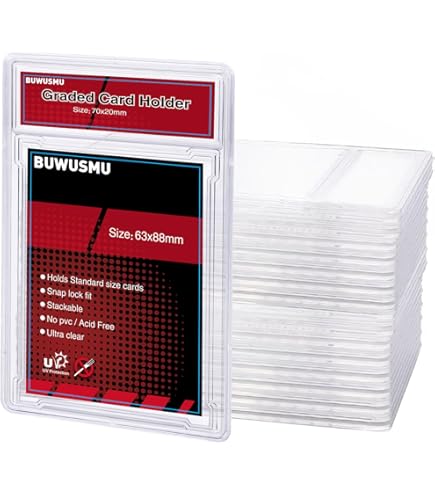 Amazon.com: Frosted Graded Card Slab Empty (Pack of 10) for Trading Sports  Cards
