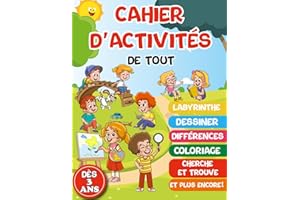 Cahier D'activités De Tout Dès 3 Ans: Livre de jeux et exercices éducatifs et ludiques en couleur/Labyrinthe, points à relier
