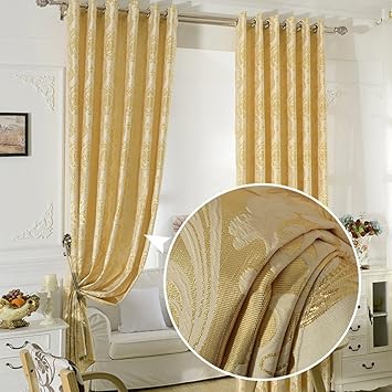 Amazon Com Golden Yellow Curtain For Bedroom Koting 1 Panel