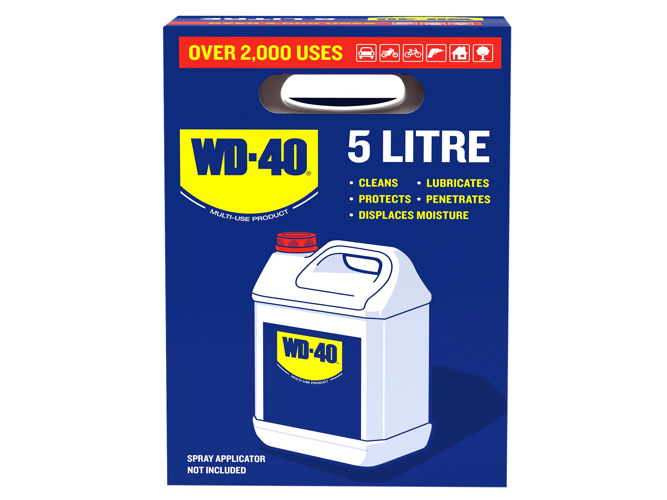 WD-40 Multi Use Bulk Lubricant 5L Refill Format, Multipurpose WD40 Liquid for Maintenance, Water Displacement, and Rust Protection for Commercial and Fleet Applications
