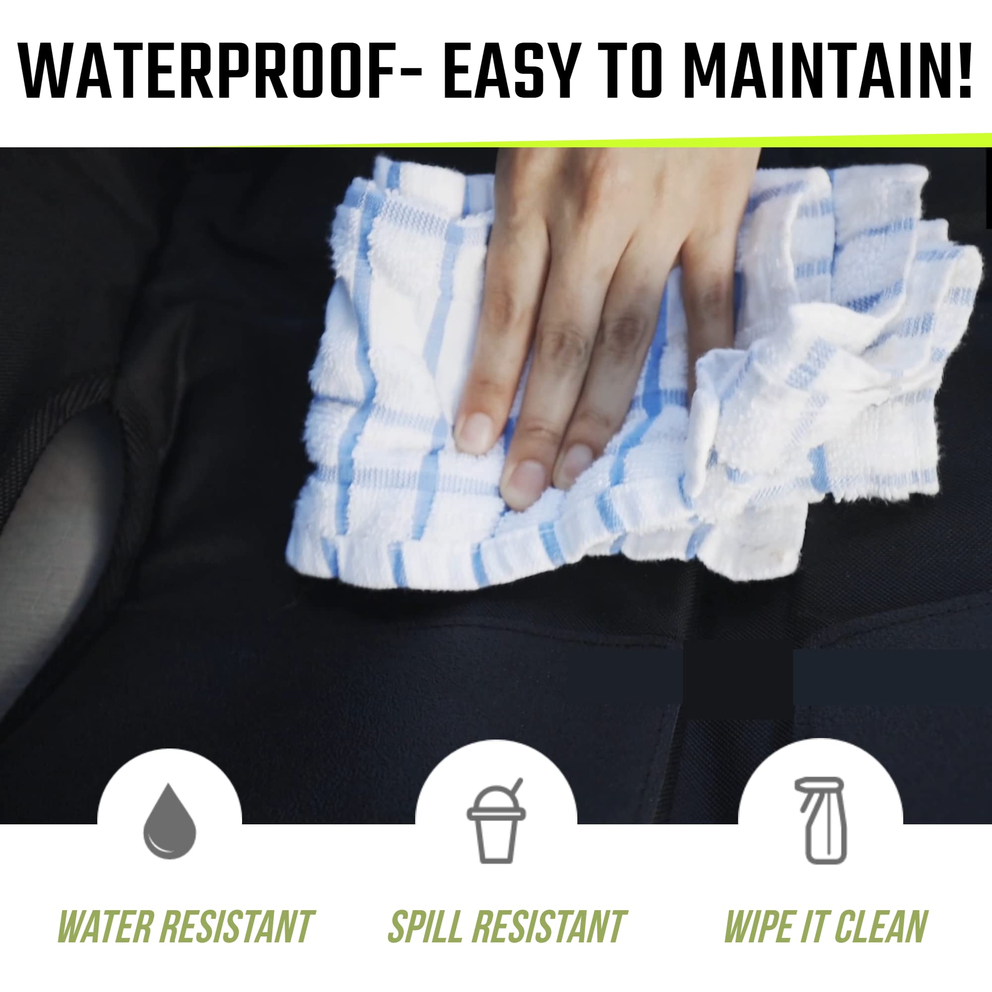 Sunferno Car Seat Protector for Child Car Seat – Baby Car Seat Cover for Ultimate Protection | Keeps Upholstery Clean, Safe & Damage-Free | Waterproof, Padded & Anti-Slip for Stress-Free Rides