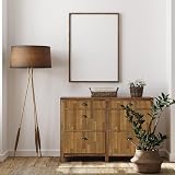 Abyssaly Wood Effect Vinyl Wrap 30x200cm Self Adhesive Brown Wood view 4
