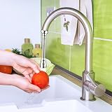 PRETTI Faucet Extender 14cm 360 Rotation Kitchen Tap Extension Stainless Steel view 7