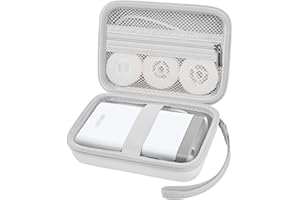 Comecase Case Compatible with Nelko P21/ for Phomemo D30 D35 Label Maker Machine, for JADENS D11/ for SUPVAN Mini Labeler Sticker, Labler Maker Storage for Tape&Accessories(Box Only)