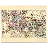 Roman Empire Map A.D.107 Poster - Ancient Roman