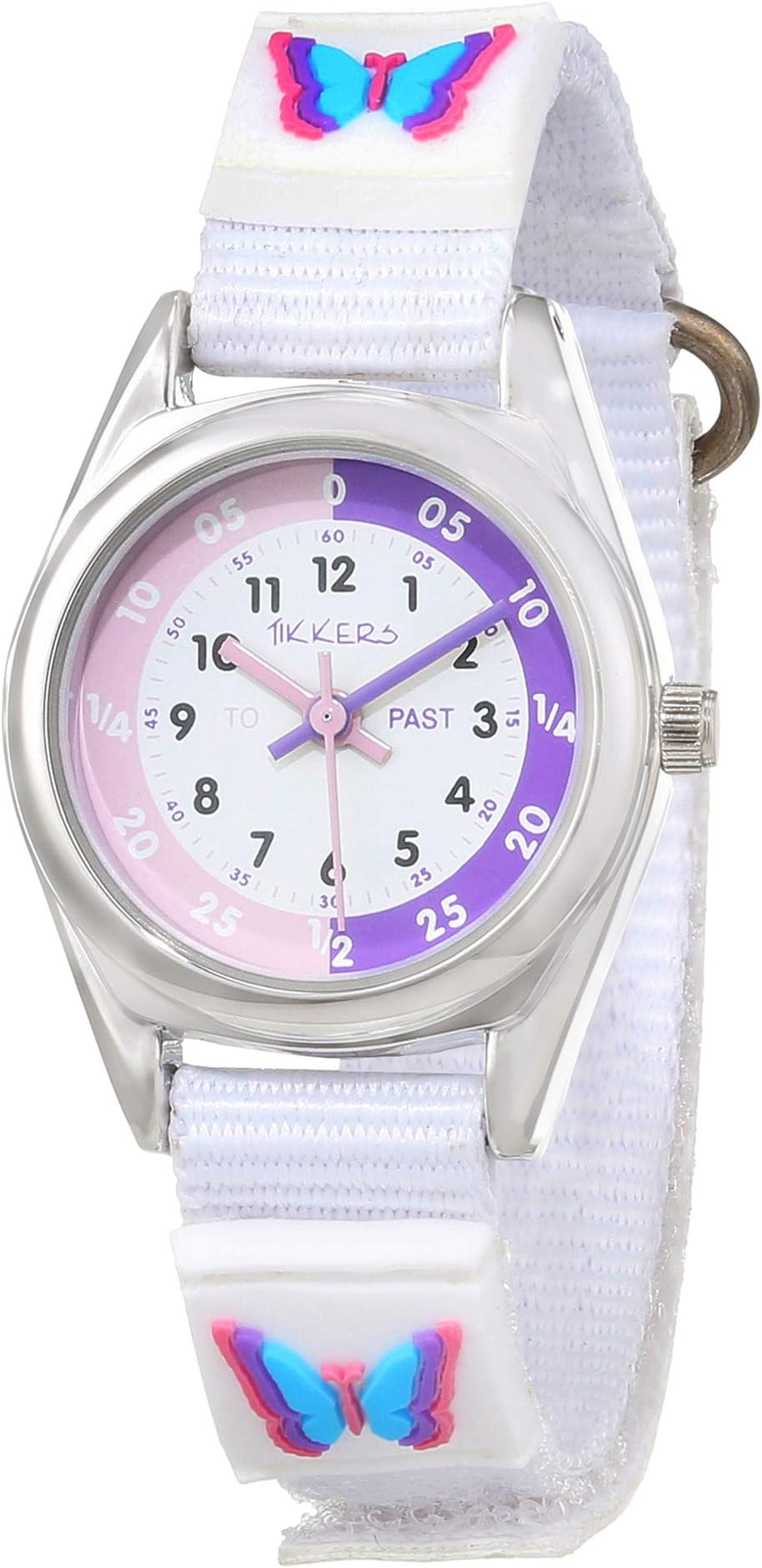 TikkersGirls Analogue Classic Quartz Watch with Textile Strap TK0152