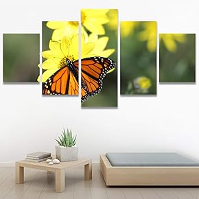 SIGNWIN 5 Panel Canvas Wall Art Modern Art...