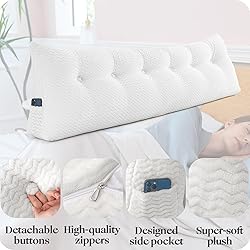 ZOEMO Large Bolster Triangular Headboard Wedge