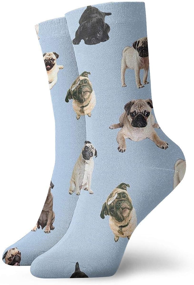Mops des lustigen Mops, der Yoga macht Erwachsene kurze Socken Baumwolle Coole Socken für Männer