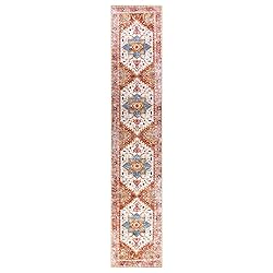Yamaziot Washable Runner Rug, 2x10 Non-Slip Boho