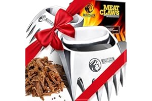 MOUNTAIN GRILLERS Meat Claws Meat Shredder for BBQ - Perfectly Shredded Meat, These Are The Meat Claws You Need - Best Pulled Pork Shredder Claw x 2 For Barbecue, Smoker, Grill (Solid Metal)