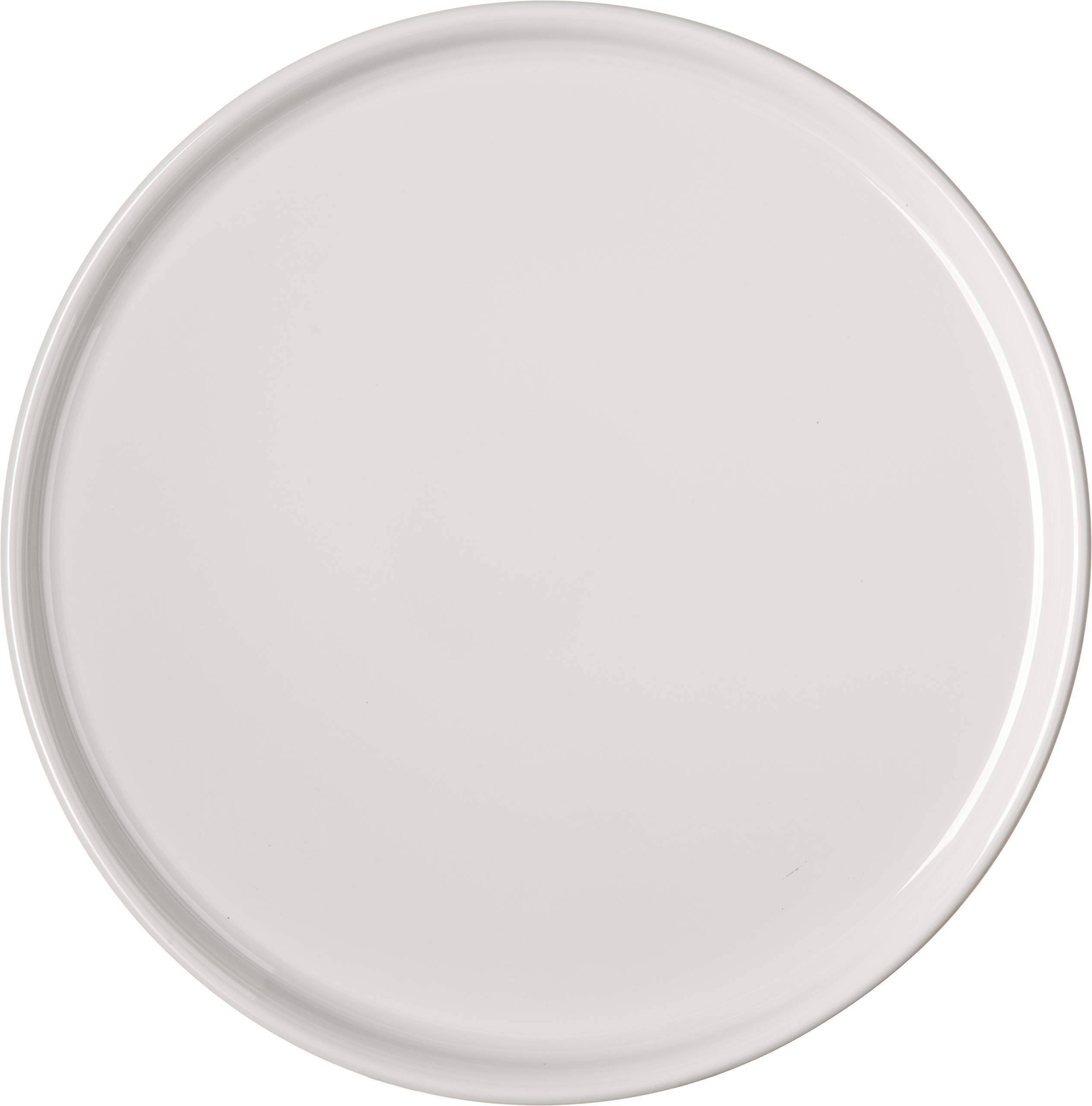 Carlisle FoodService Products Stadia Reusable Plastic Plate Dinner Plate for Home and Restaurant, Melamine, 10.5 Inches, Greige, (Pack of 12)