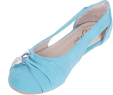 aqua ballet flats