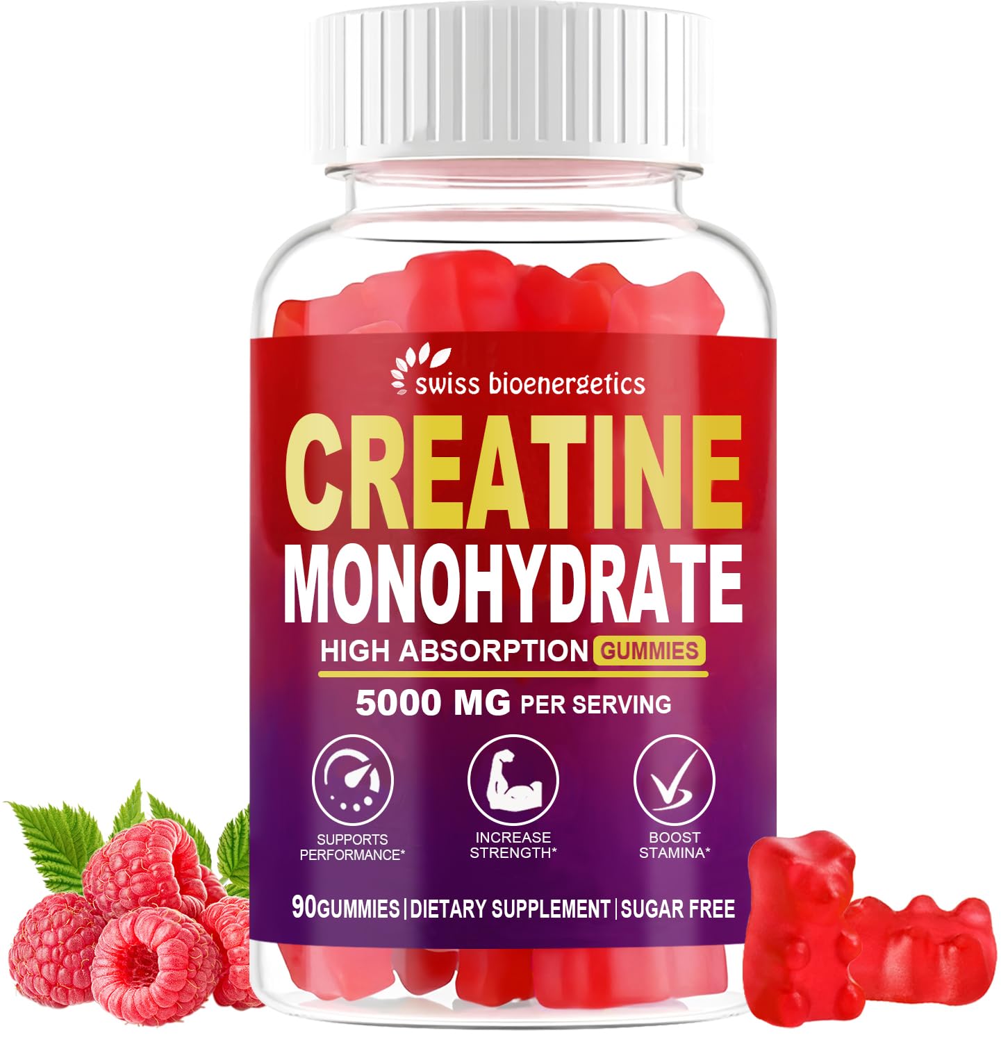 Creatine Monohydrate Gummies (Raspberry)