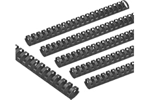 PATIKIL 32mm (1-1/4") Plastic Binding Combs, 50 Pcs 21 Rings Comb Binding Spines 265 Sheet Capacity Letter Size for Binding P