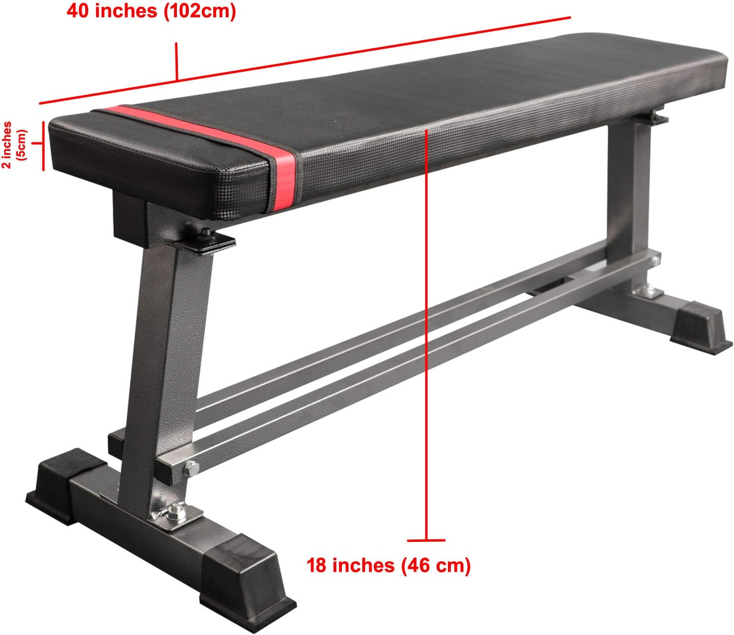Amazon Com Fitness Maniac Home Exercise Utility Flat Bench Gym