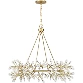 Savoy House 1-9855-8-328 Once Coastal Organic Frosted Sea Glass Jewelry-Like Round Chandelier, 8-Light 480 Total Watts, 32" H