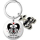 EoffIvan Sugar Skulls Gifts For Women Halloween Keychain Spooky Gift Gothic Keychain Witchy Gifts For Women