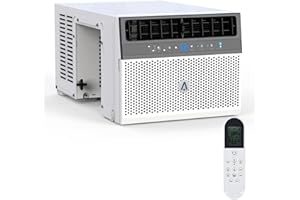 Takywep 6000 BTU Window Air Conditioner U-Shaped, Window ac Air Units U Shaped Cools Up to 250 sq. ft., Open Window Flexibility, 6 Modes, Sleep Mode, Ultra Quiet, Energy Efficient, Window AC for Home