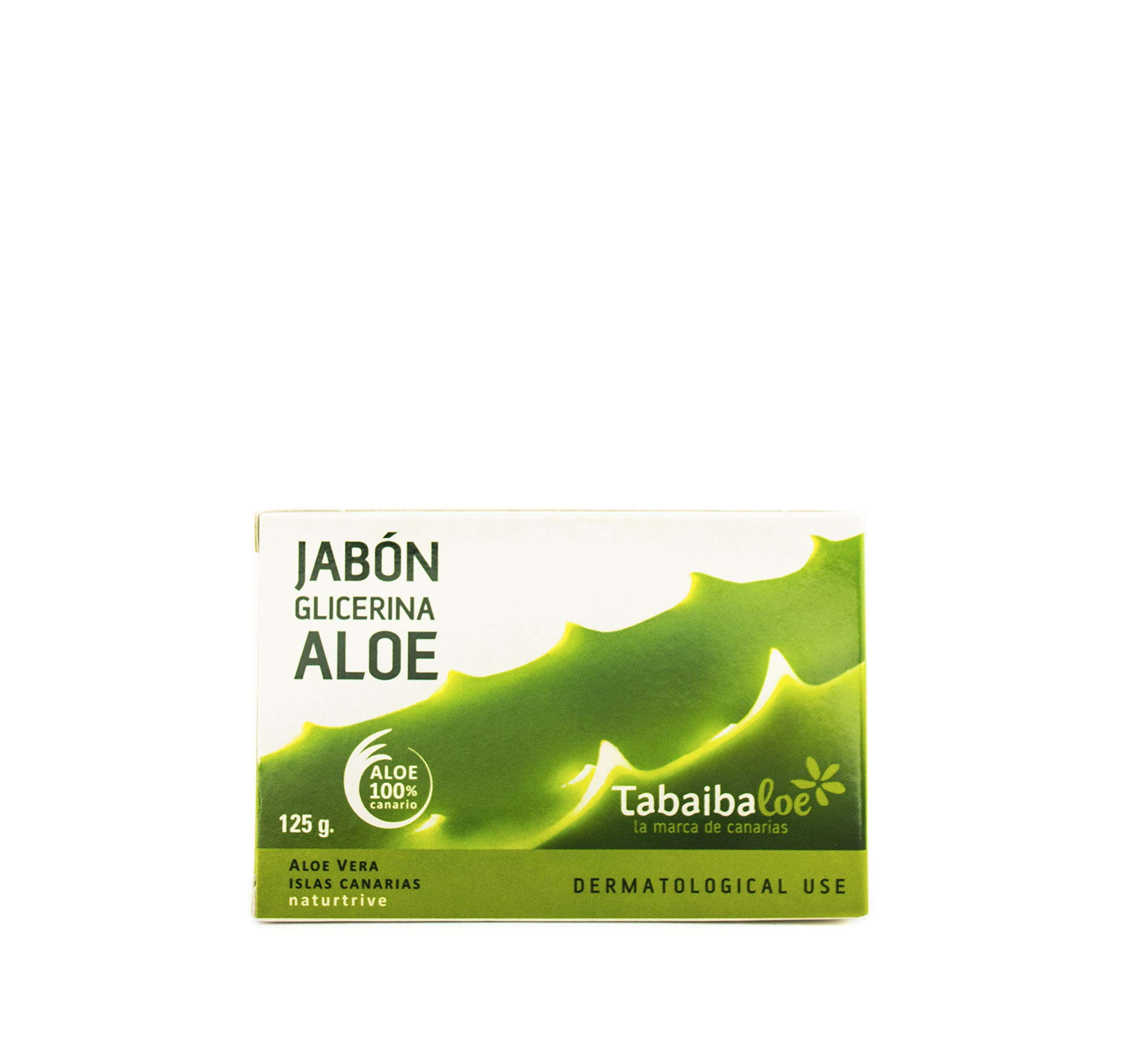 Aloe Vera Hand Soap Glycerine Soap with Aloe Vera 125 g Tabaibaloe Aloe Vera Soap