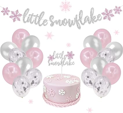 pink and silver baby shower decorations