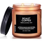 M&SENSE Roasted Coffee Scented Jar Candle for Home, 11.6oz Natural Soy Wax | 2 Wick 330g Non Toxic Candle, 70 Hour Lasting Bu