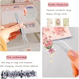Carreuty 290pcs Aesthetic Scrapbooking Stickers Paper Pack Vintage Floral view 4