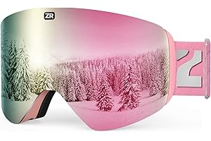 ZIONOR X11 Ski Goggles Magnetic Cylindrical Snowboard Snow Goggles for Men Women