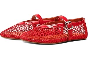 Kitulandy Women Mesh Ballet Flats Comfortable Round Toe Mary Jane Casual Ballerina Shoes