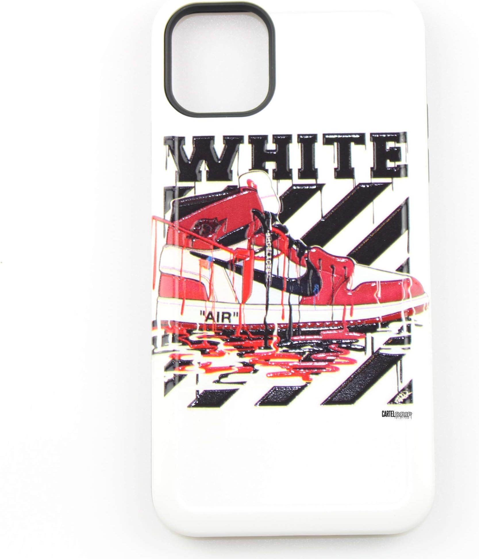 iPhone Shoe Cell Phone Case Jordan 3D Textured Shock Absorbing Protective Drop Proof Sneaker Case (iPhone XR)