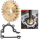 51405MA 51279MA Worm Gear &amp; Gasket for Craftsman 2 Dual Stage Snow Blower | Worm Gear &amp; Gasket Kit for 536886540 536886180 601002109 Snow Thrower Replaces 51405、9355、MT51405MA、204167 - (22 Teeth)